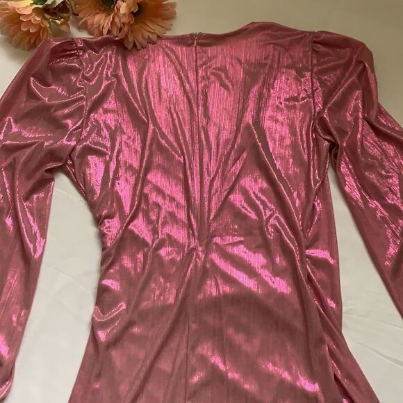 𝅺🔥SEXY V Neck Bodycon Long Sleeve Sparkly Dress🔥 - Picture 15 of 15